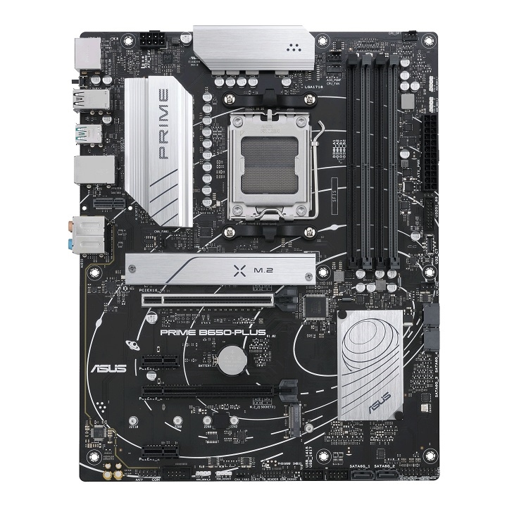 ASUS PRIME B650-PLUS, AMD, Socket AM5, AMD Ryzen 7000 Series, Socket AM5, DDR5-SDRAM, 128 GB