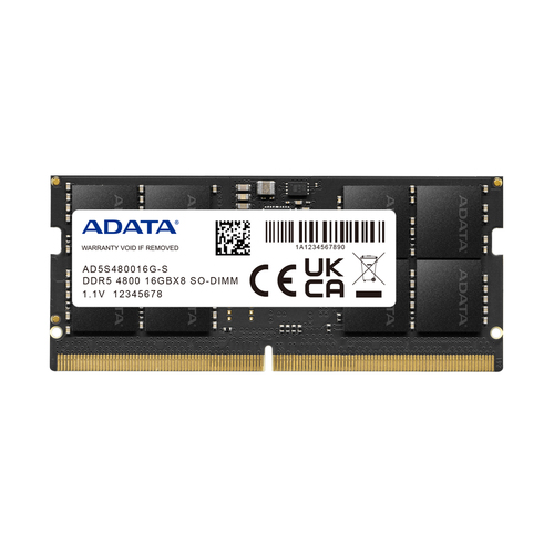 ADATA Premier , 16 GB, 1 x 16 GB, DDR5, 4800 MHz, 262-pin SO-DIMM