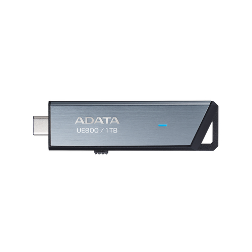 ADATA UE800, 1 TB, USB Type-C, 3.2 Gen 2 (3.1 Gen 2), 1000 MB/s, Slide, Silver