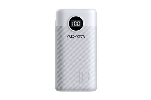 ADATA P10000QCD, 10000 mAh, Lithium-Ion (Li-Ion), Quick Charge 3.0, White