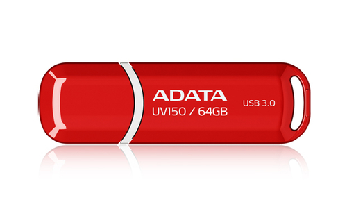 ADATA 64GB DashDrive UV150, 64 GB, USB Type-A, 3.2 Gen 1 (3.1 Gen 1), Cap, 9 g, Red