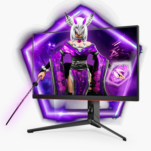 AOC AG274QG, 68,6 cm (27"), 2560 x 1440 pixels, Quad HD, LED, 1 ms, Black, Red