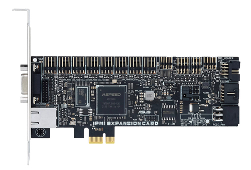 ASUS IPMI EXPANSION CARD-SI, PCIe, RJ-45, VGA, Black, Silver, 1 pc(s)