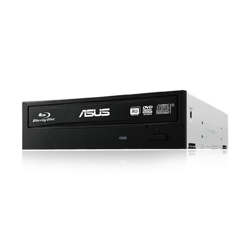 ASUS BW-16D1HT BDR DVDRW 16X SATA, Black, Tray, Vertical/Horizontal, Desktop, DVD Super Multi, Serial ATA