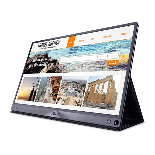 ASUS MB16AC, 39,6 cm (15.6"), 1920 x 1080 pixels, Full HD, LED, 5 ms, Grey