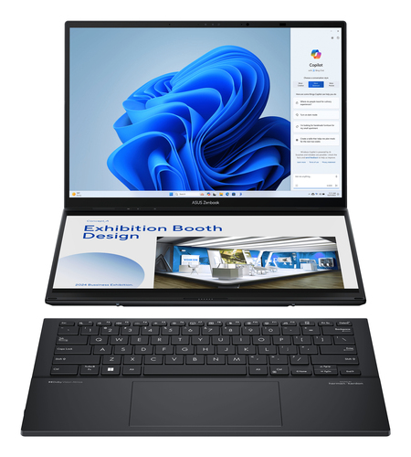 ASUS Zenbook Duo UX8406MA-DS91T-CA, Intel Core Ultra 9, 35,6 cm (14"), 2880 x 1800 pixels, 32 GB, 1 TB, Windows 11 Home