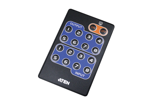 ATEN 2XRT-0106G, IR Wireless, Press buttons, Black, Blue, Orange