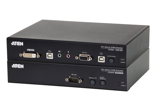 ATEN CE680, Rack mounting, 10,2 W, 1U, Black
