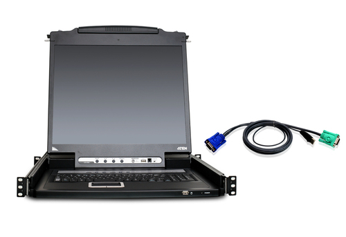 ATEN CL5708MUKIT, 43,2 cm (17"), LCD, 5:4, VGA, USB, PS/2