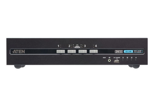 ATEN CS1144D4C, 3840 x 2160 pixels, 4K Ultra HD, 10,7 W, Black