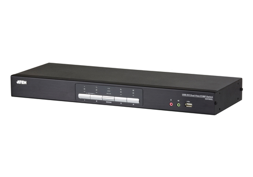 ATEN CS1644A, 2560 x 1600 pixels, Rack mounting, 12,19 W, 1U, Black