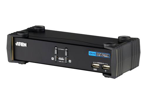 ATEN CS1762A, 1920 x 1200 pixels, WUXGA, 9 W, Black