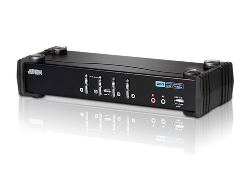 ATEN CS1764A, 1920 x 1200 pixels, WUXGA, 10,7 W, Black
