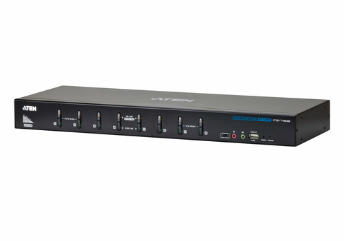 ATEN CS1788, 2560 x 1600 pixels, Rack mounting, 6,47 W, 1U, Black