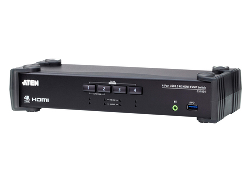 ATEN CS1824, 4096 x 2160 pixels, 4K Ultra HD, 2,535 W, Black