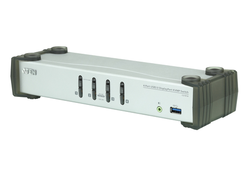 ATEN CS1914, 3840 x 2160 pixels, 3,3 W, Black, Grey
