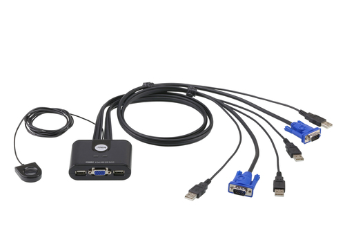 ATEN CS22U, 2048 x 1536 pixels, QXGA, 0,14 W, Black