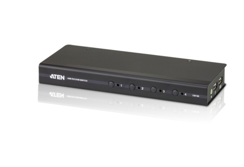 ATEN CS74D, 1920 x 1200 pixels, WUXGA, 5,3 W, Black