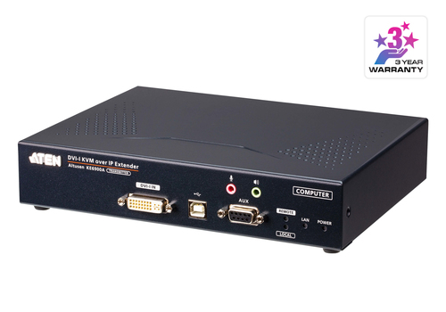 ATEN KE6900AT, Transmitter, Wired, 10000 m, Cat5e, 1920 x 1200 pixels, Push-buttons