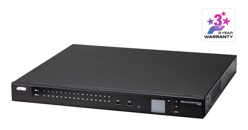 ATEN KG0032, 1920 x 1080 pixels, Ethernet LAN, Full HD, Rack mounting, 46,9 W, Black