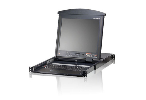 ATEN KL1516AN, 1280 x 1024 pixels, Rack mounting, 28 W, 1U, Black