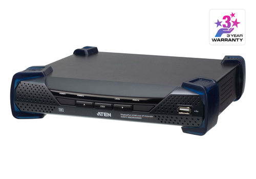 ATEN KX9970R, Receiver, Wired, 5120 x 2880 pixels, 60 Hz, Black, Metal