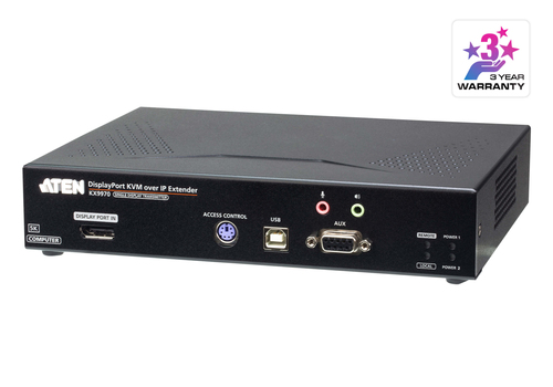 ATEN KX9970T, Transmitter, Wired, 5120 x 2880 pixels, 60 Hz, Black, Metal