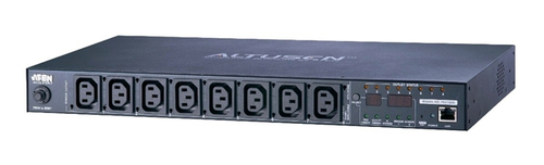 ATEN PE6108G, Managed, Metered, Monitored, Switched, 1U, Horizontal, Metal, Black, 8 AC outlet(s)