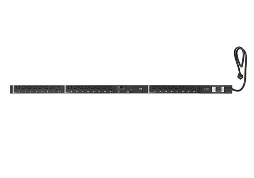 ATEN PE6324LB, Metered, Monitored, Black, 24 AC outlet(s), C13 coupler, C19 coupler, NEMA L6-30P, 1,6 m