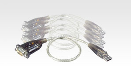 ATEN UC232A5PK, Grey, USB Type-A, DB-9, Male, Female