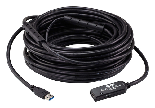 ATEN UE332C, 20 m, USB A, USB A, USB 3.2 Gen 1 (3.1 Gen 1), 5 Gbit/s, Black