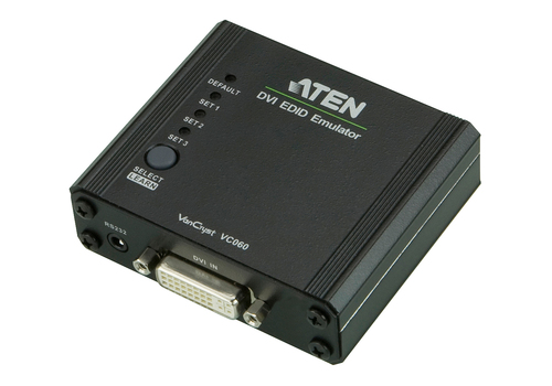 ATEN VC060, Black, RoHS, 1920 x 1200 pixels, 1080p, DVI-I, DVI-I