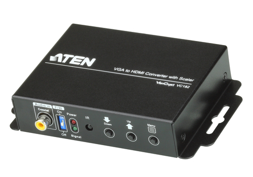 ATEN VC182, Black, 1920 x 1200 pixels, 1080p, HDB-15, RCA, HDMI, 5 V