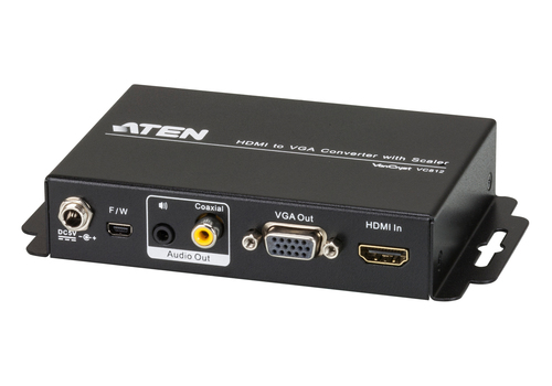 ATEN VC812, Black, 1920 x 1200 pixels, 1080p, HDB-15, RCA, HDMI, 0 - 40 °C