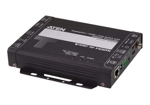 ATEN VE3912T, 4096 x 2160 pixels, AV transmitter, 100 m, Wired, Black, HDCP
