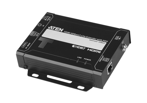 ATEN VE802T, 4096 x 2160 pixels, AV transmitter, 70 m, Black, HDCP
