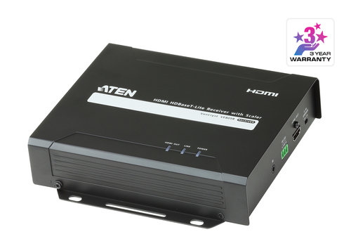 ATEN VE805R, 1920 x 1080 pixels, AV receiver, 60 m, Black, HDCP