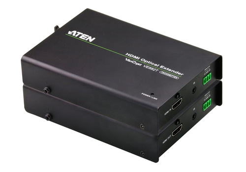 ATEN VE882, AV transmitter & receiver, 600 m, Black