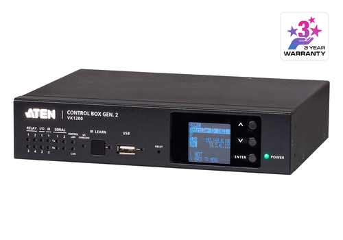 ATEN VK1200, Black, LCD, 1024 MB, 8000 MB, ARP, ICMP, TCP/IP, DHCP, HTTPS, SSH, 10,100,1000 Mbit/s