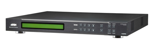 ATEN VM5404HA, AV matrix switcher, 6,75 Gbit/s, 225 MHz, 1920 x 1080 pixels, 720 x 480p 60 Hz (4:3) / (16:9) 640 x 480 @ 60/72/75 Hz 1280 x 720p 60 Hz (16:9) 800 x 600 @..., Black