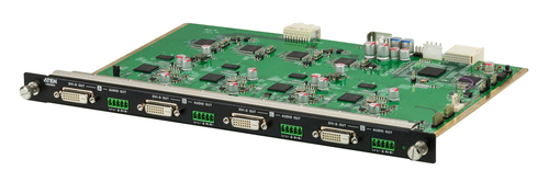 ATEN VM8604, Input board, Black, Green, Metal, 5 V, 20,1 W, 238 mm