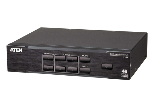 ATEN VP1420, HDMI/VGA, Metal, Black, 15 m, 160 mm, 200 mm