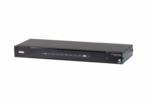 ATEN VS0108HB, HDMI, 8x HDMI, RS-232, HDMI, 4096 x 2160 pixels, Black, Metal