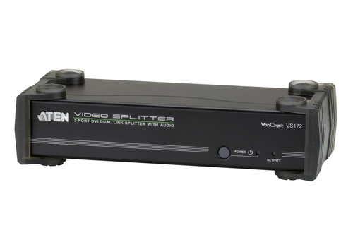 ATEN VS172, DVI, 3x DVI-D, DVI-D DL, 2560 x 1600 pixels, Black, Metal