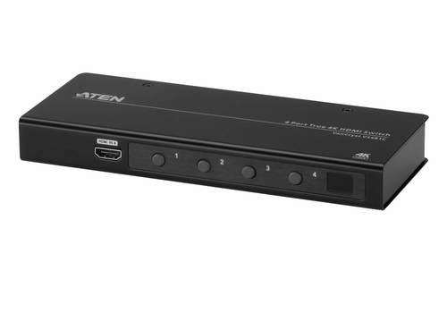 ATEN VS481C, HDMI, Metal, Black, 60 Hz, 3 m, 18 Gbit/s