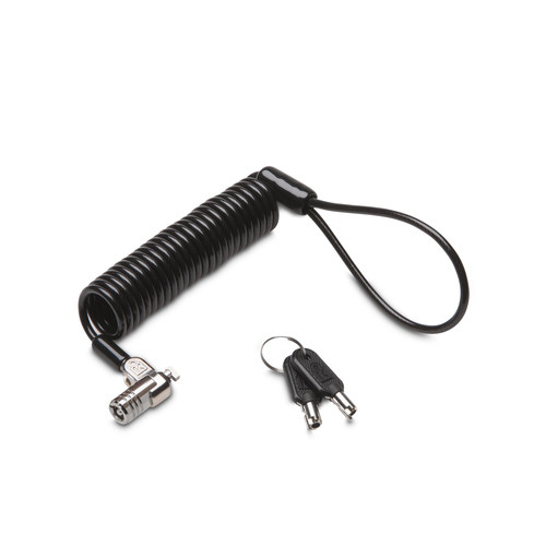 Kensington MicroSaver 2.0 Portable Keyed Laptop Lock, 1,8 m, Kensington, Key, Carbon steel, Black