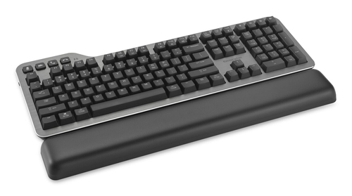 Kensington MK7500F QuietType Pro, Wired & Wireless, USB + RF Wireless + Bluetooth, Mechanical, QWERTY, LED, Aluminium, Black