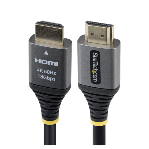 StarTech.com HDMMV5F, 1,5 m, HDMI Type A (Standard), HDMI Type A (Standard), Audio Return Channel (ARC), Black, Silver