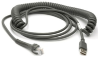 Zebra CBA-U29-C15ZBR, 4,57 m, USB A, USB 2.0, Black