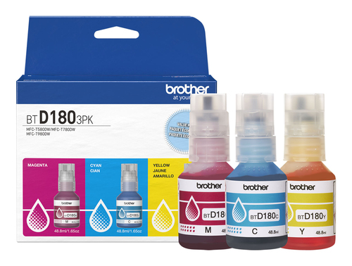 Brother BTD1803PKS, Original, Cyan, Magenta, Yellow, Brother, MFC-T580DW, MFC-T780DW, MFC-T980DW, 5000 pages, High (L) Yield